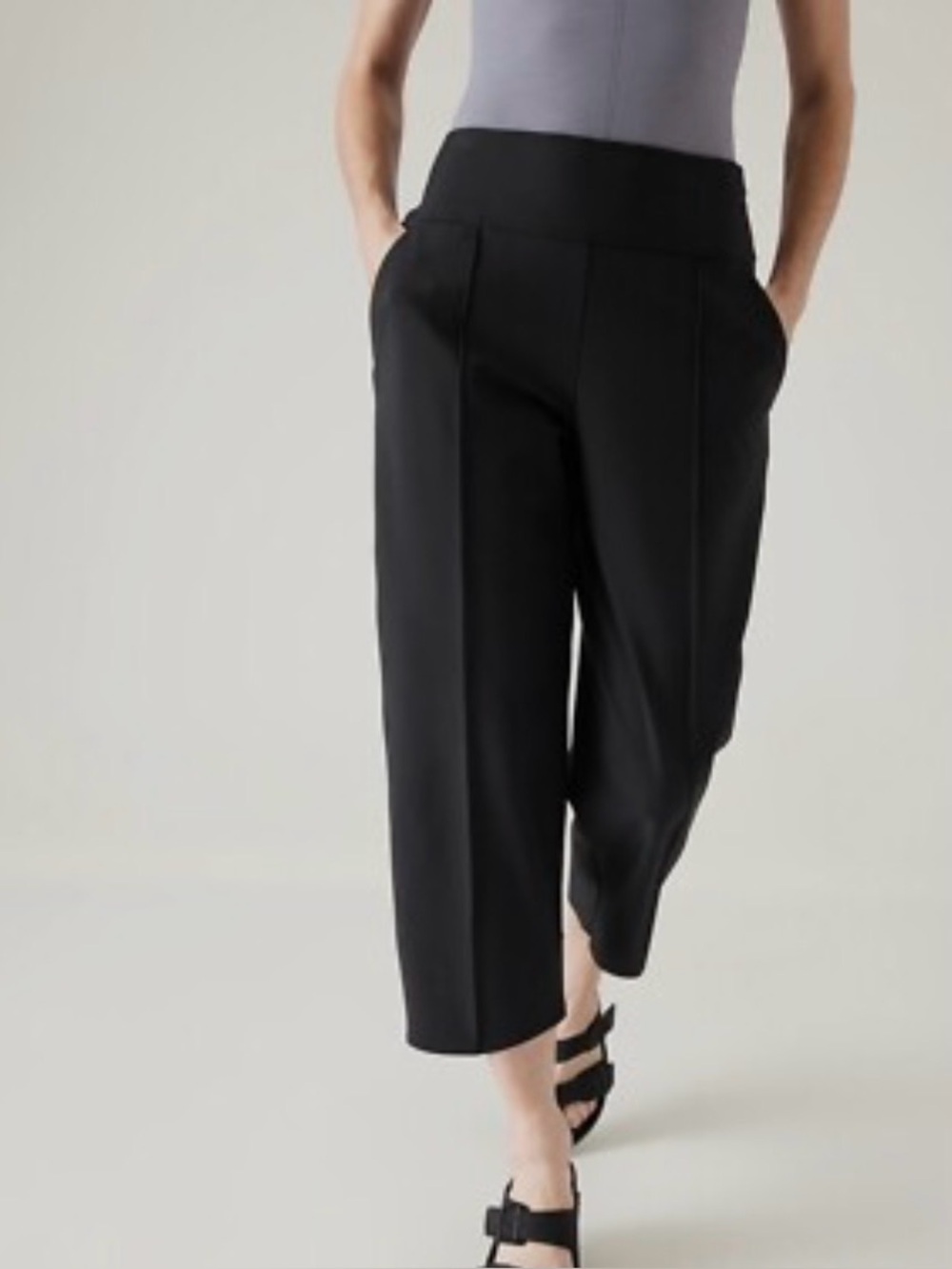 Athleta‎ stellar wide leg crop trouser size 6P